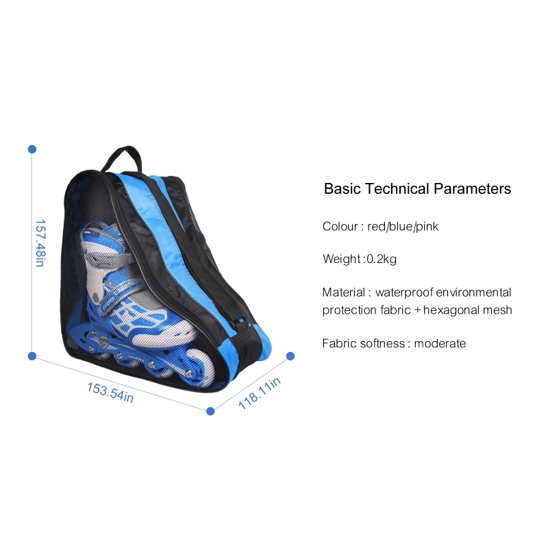 Скейтс сумки на плечо Трехслойные коньки рюкзак с портативной спортивной сумкой на открытом воздухе на открытом воздухе