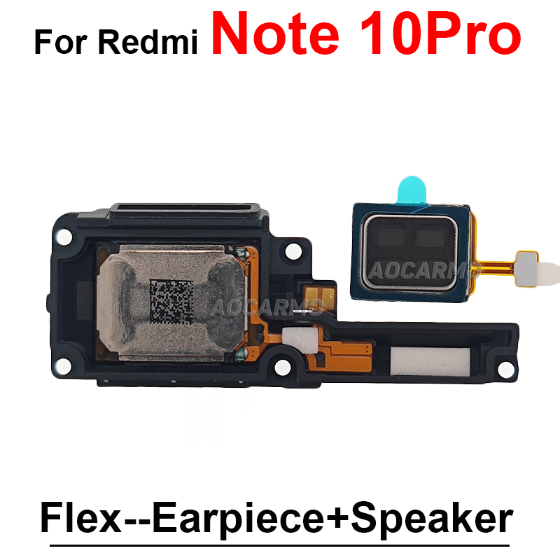 Pour Redmi 10 10C Note10 Pro Eleepiece Ear en haut-parleur et haut-parleur inférieur Buzzer Flex Cable Remplacement des pièces pour Redmi Note 10pro