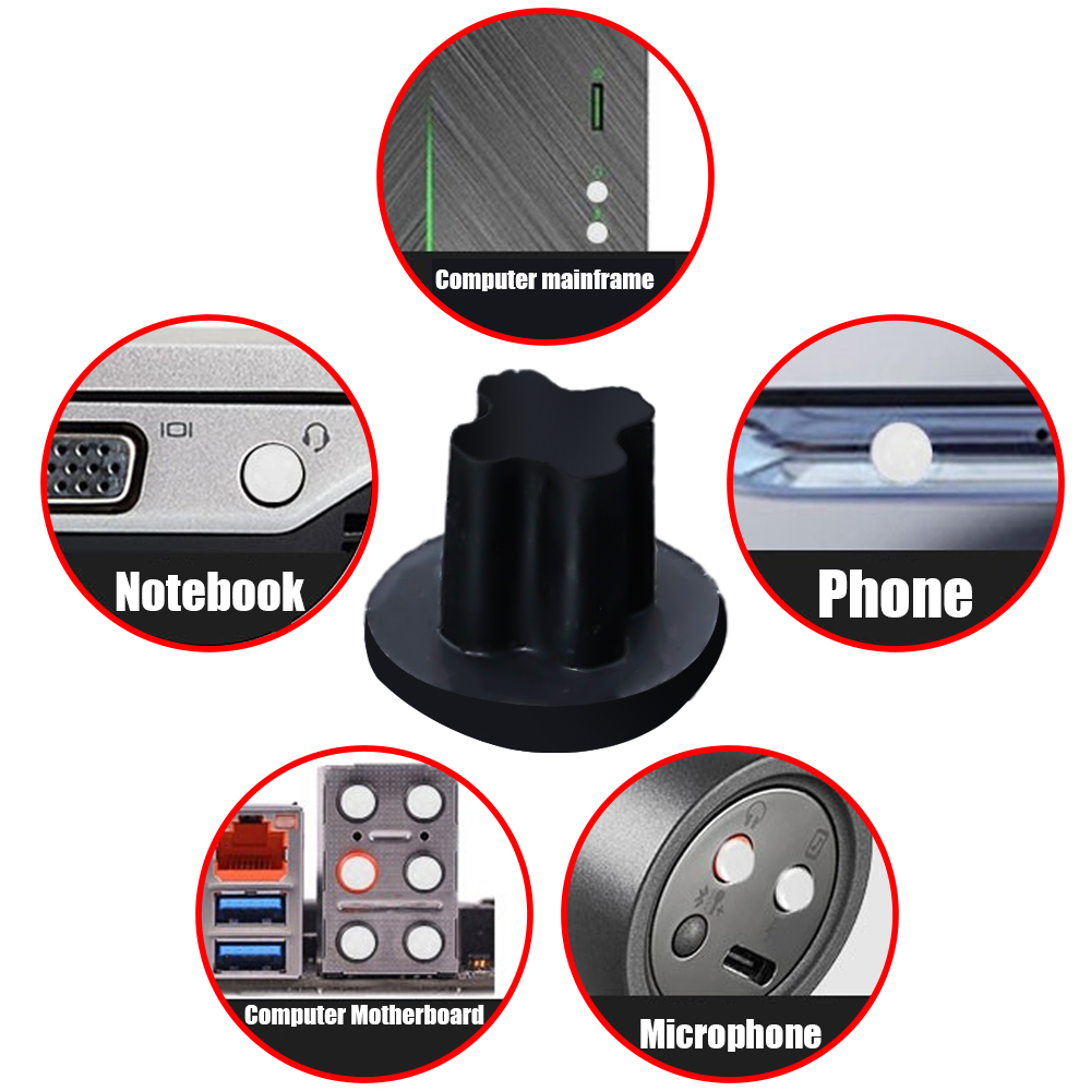 1-de 3,5 mm de silicone plugs de pó de áudio de áudio interface celular interface laptop laptop à prova de pó de pó de pó de 3,5 mm Dustplug