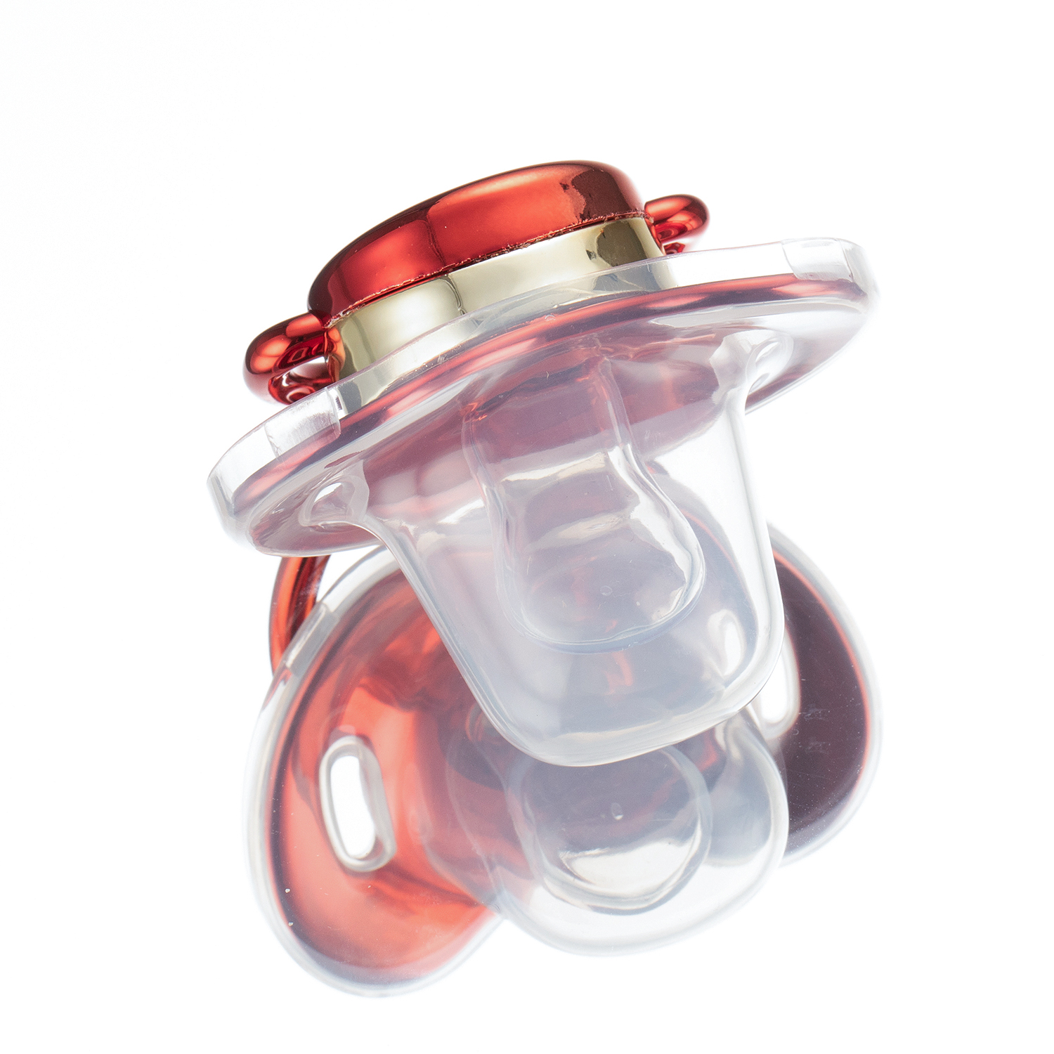 Miyocar Luxurious Metallic Red Cacifiers. Принесите 3 замены силиконовых соски включает в себя все размеры для мальчика и девочки подарок для детского душа