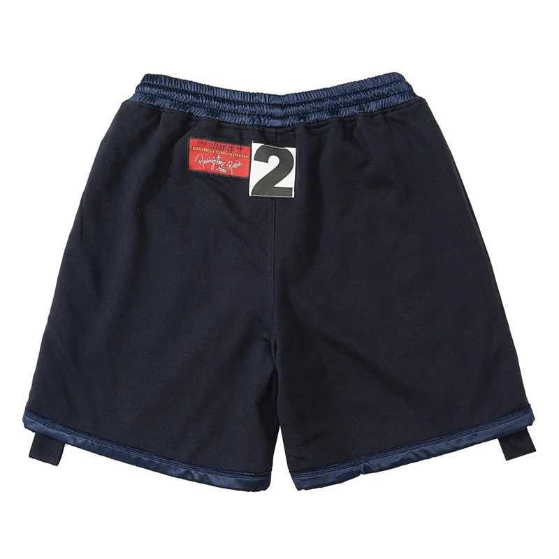 Men's Shorts Summer RRR123 Shorts Satin Side Webbing Loose Casual Pants High Quality 1 1 Sport Drawstring Shorts Mens And Womens J240409