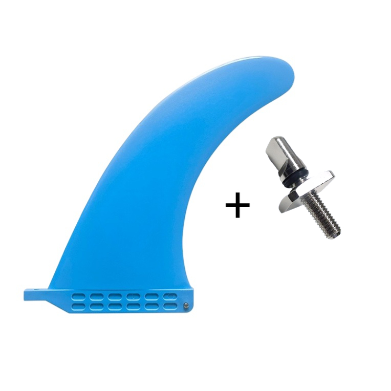 9inch Longboard Keels Central Fin Blue Plastic Fin For Sup Surfboard Fin Single Fin For Longboard Free Gift Screw