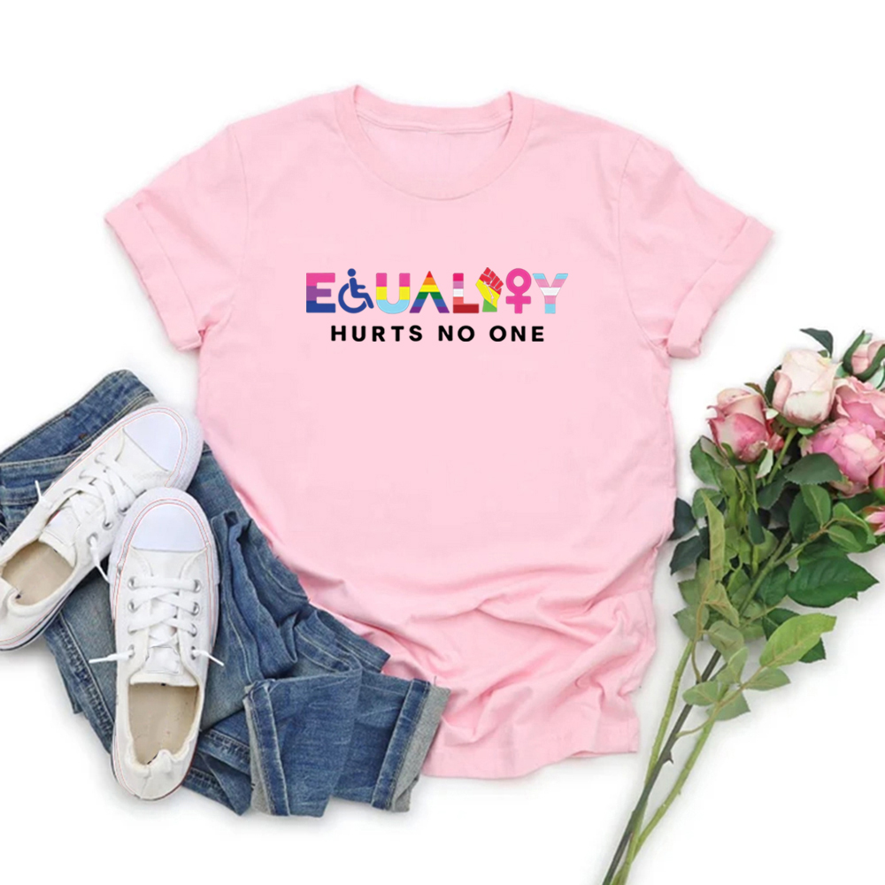 平等は痛いtシャツlgbt tシャツEqual rights tシャツゲイプライドティーユニセックスグラフィックTシャツブラックライフトップス