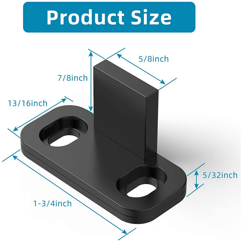 16X Glijdende schuur deur vloergidsen kastdeur gidsen hardware plastic eenvoudige vloer muur gemonteerde bodem spoorgids