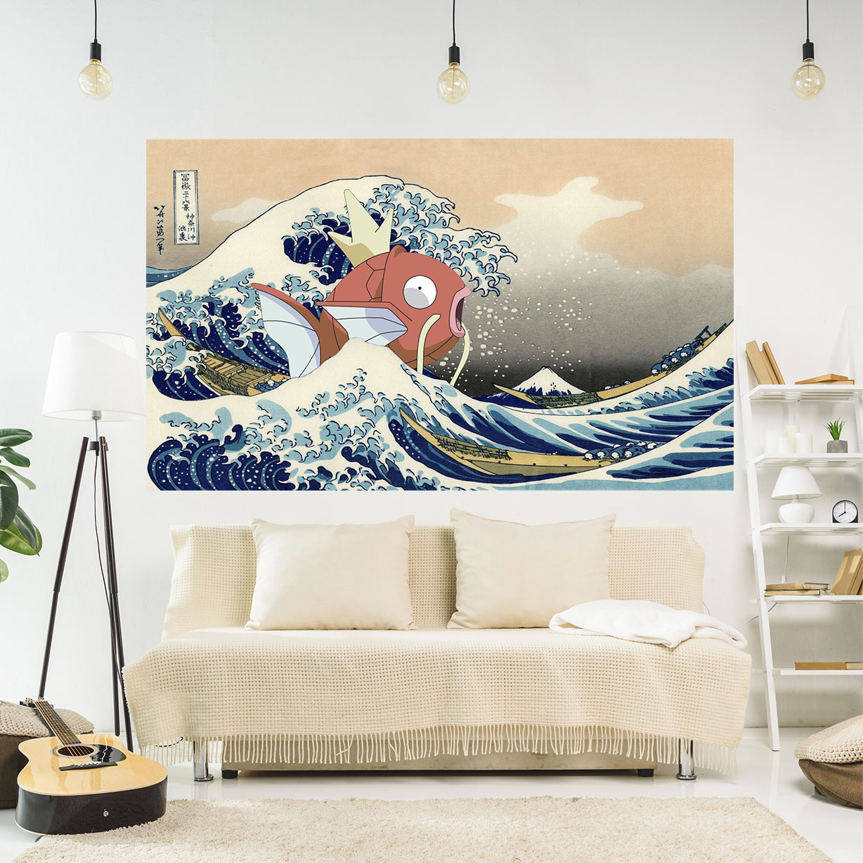 Japan Tapestry Printing Tapestries The Great Wave Off Kanagawa Wall Hanging Carpet Asthetic huishoudelijke decoraties