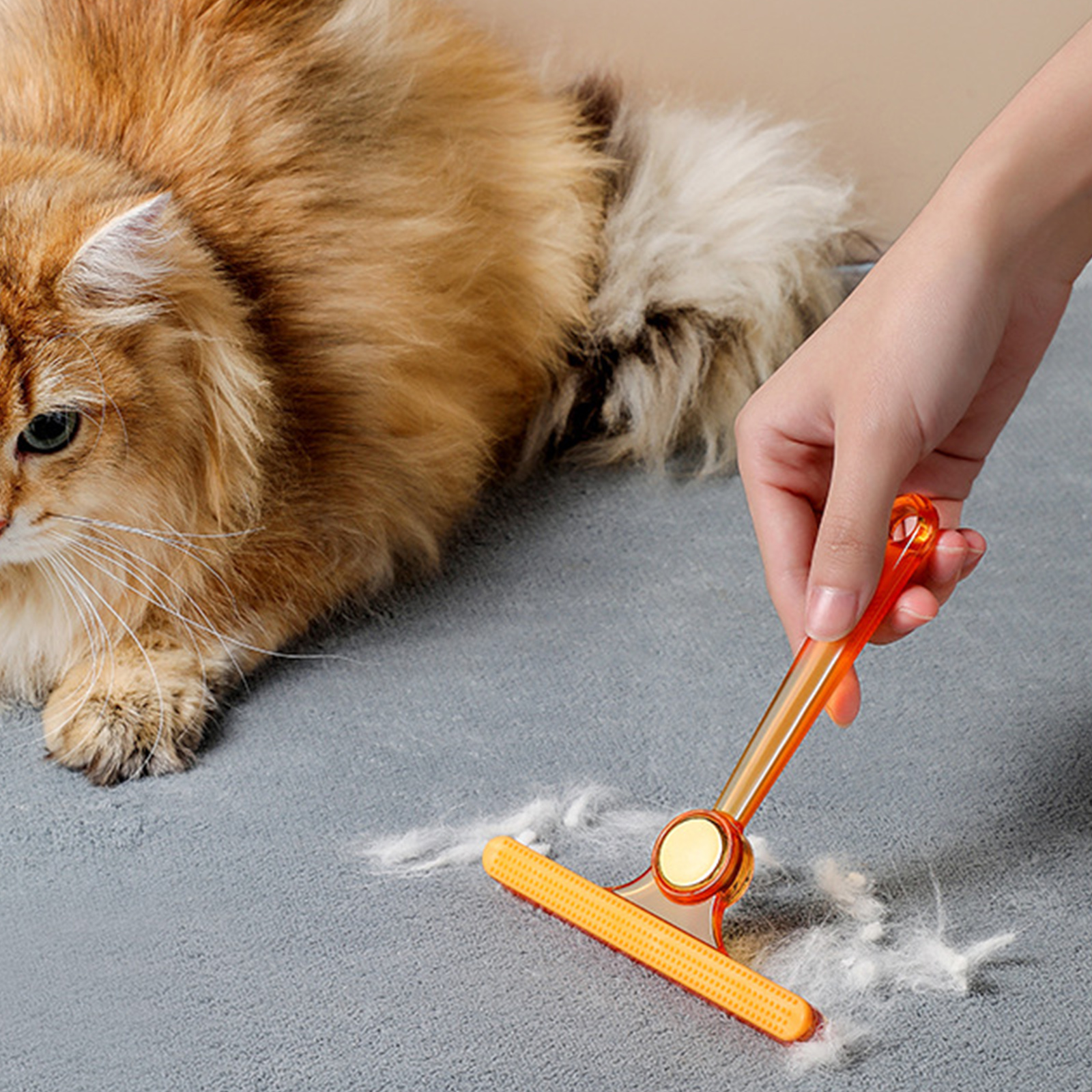 Pet Cat Dog Hair Remover Clean Brush Clothes Double-Sided Hair Scraper Manual Hair Ball Cleaning Scraper Fabric Lint Remover