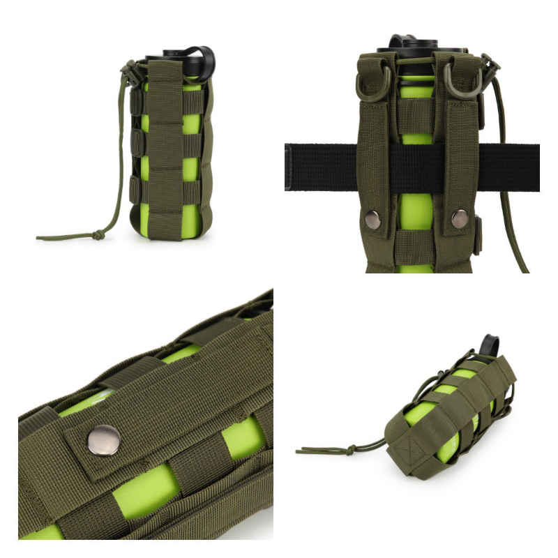 Tactical Molle Water Botcha Pouch Oxford Canteen Capa ao ar livre para caminhada de viagens de chaleira com sistema Molle