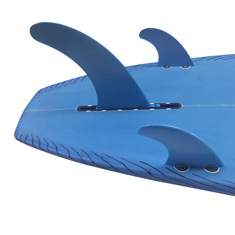 9inch Longboard Keels Central Fin Blue Plastic Fin For Sup Surfboard Fin Single Fin For Longboard Free Gift Screw