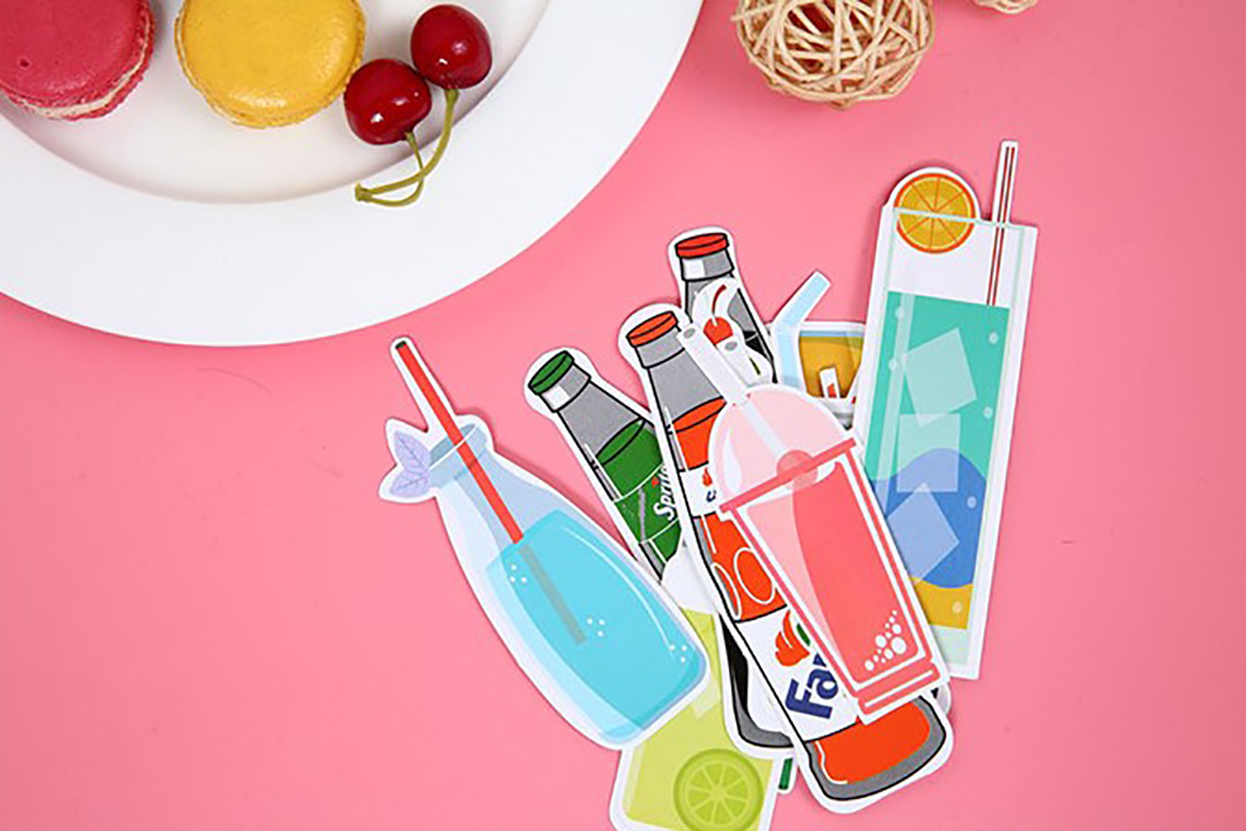 Paper Bookmark Feather Candy Cat Shape Message Cards Books Reading Marks Tag Student Stationery Gifts
