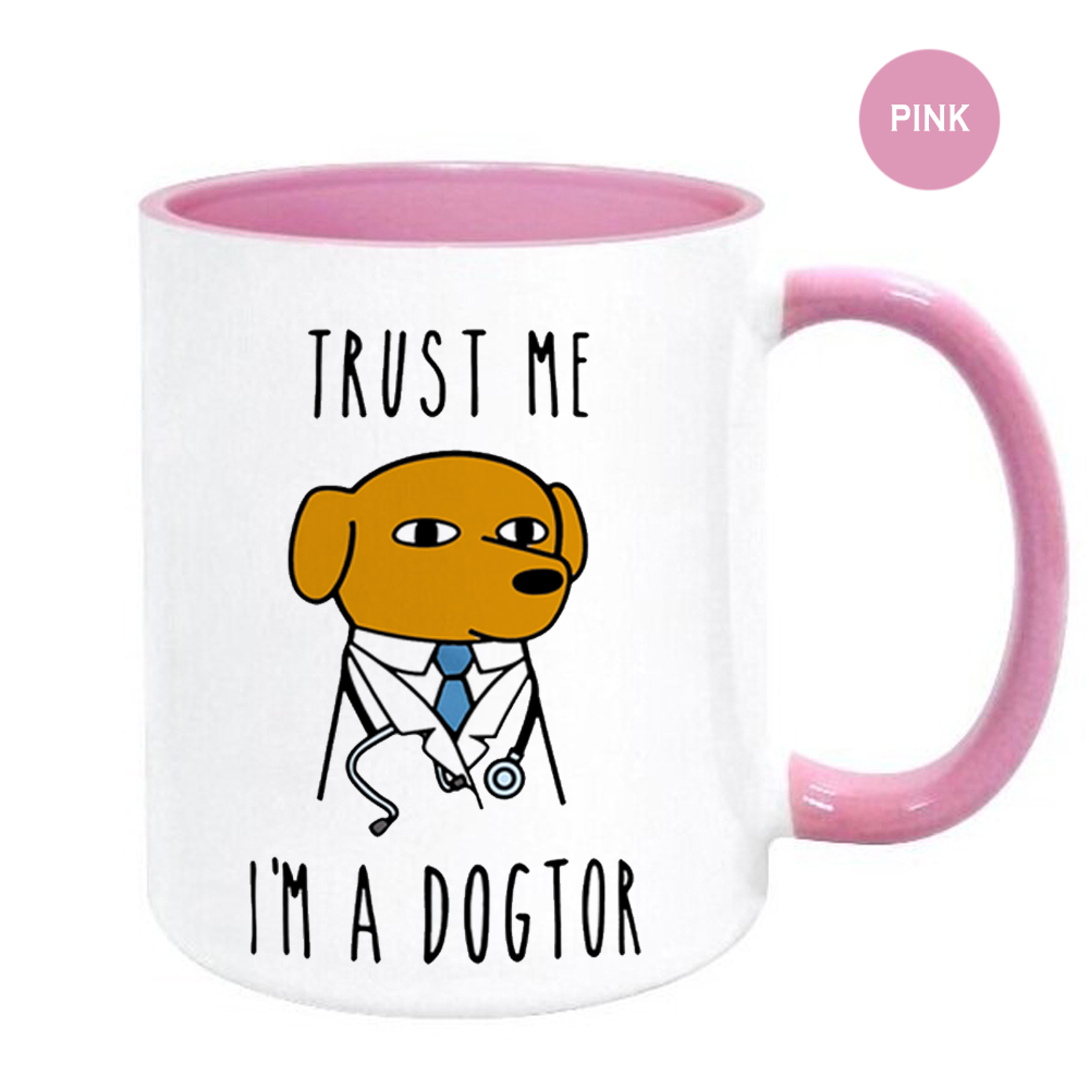 Je suis un dogtor tasse de tasse de docteur cadeau en céramique hôpital hôpital de bureau tasse d'amis cadeaux d'anniversaire