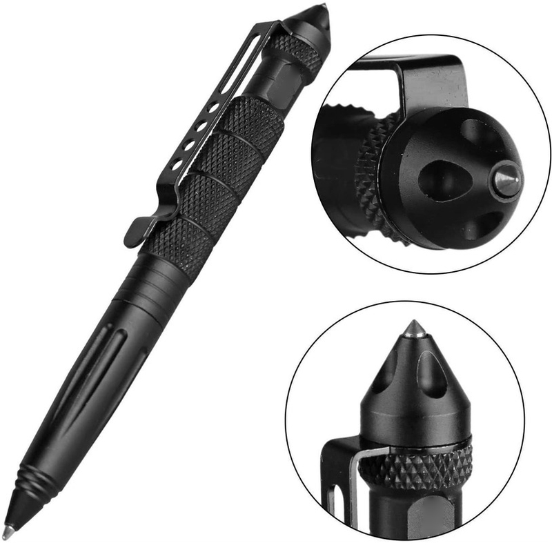다중 기능 전술 펜 고품질 알루미늄 안티 스키드 휴대용 셀프 방어 펜 스틸 유리 차단기 생존 도구