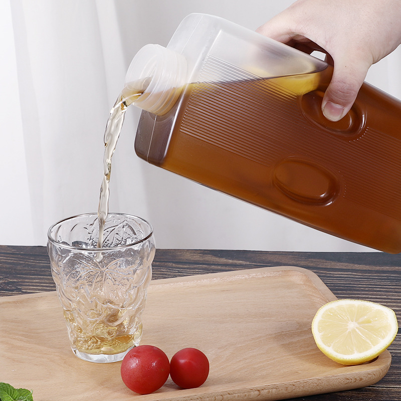 Dikke koelkast koudwaterkruik plastic waterpot met kraan grote capaciteit limonade geurende thee waterketel