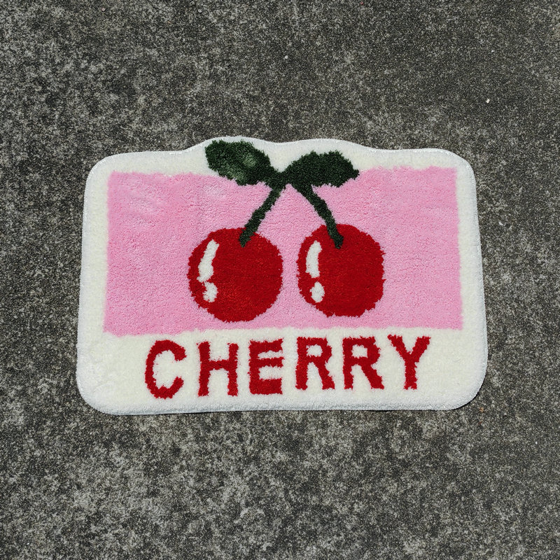 Tufting Cherry Bath Mat