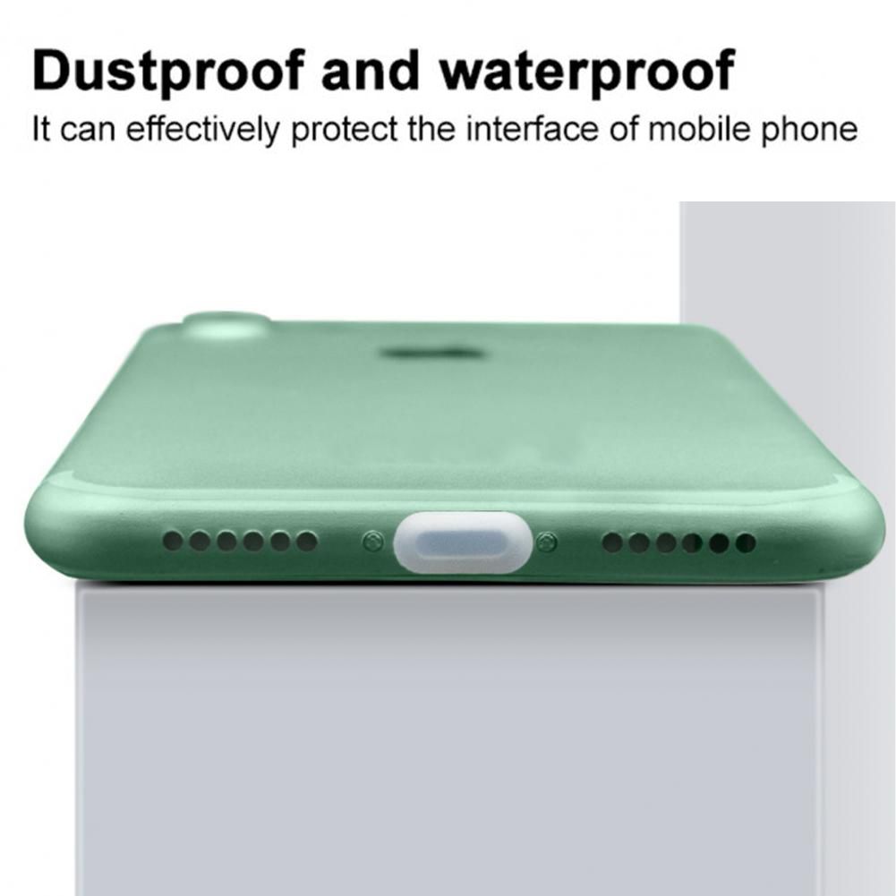 Универсальный порт зарядного устройства блок -крышка силиконовой стоппер против пыли для iPhone 12 11 Pro Max X XR Max 8 7 6s Plus