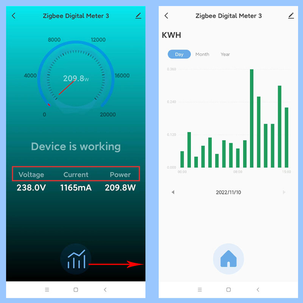 TUYA ZIGBEE WiFi Meter Energy Meter 80A Transformer Clamp KWH Monitoraggio elettrico Dispositivo di monitoraggio dell'elettricità