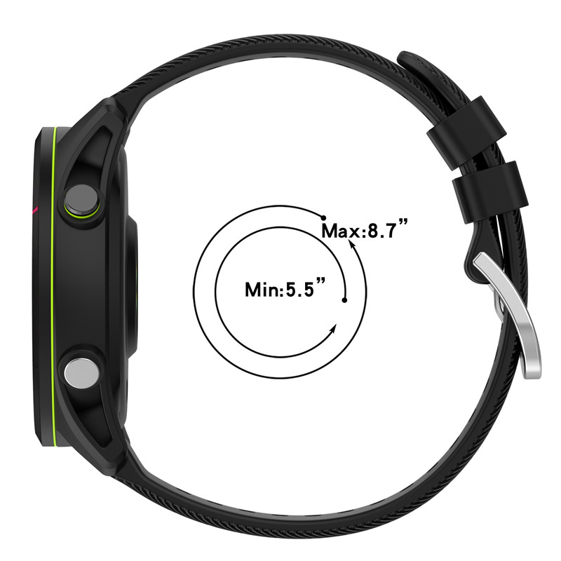 Siliconenlusband voor Samsung Galaxy Watch 5/4 44 mm 40 mm/5 Pro Classic/Active 2 20mm/22 mm/18 mm Bracelet Huawei GT 2/3 Band