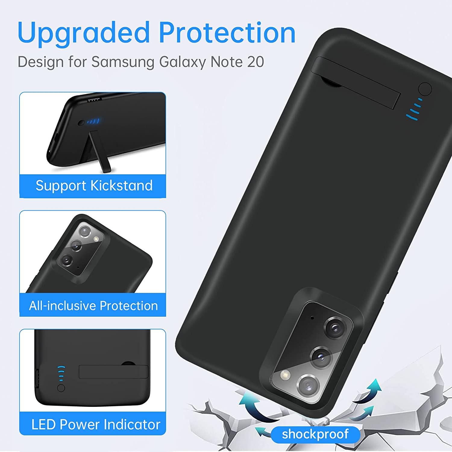 External battery charger case For Samsung Galaxy Note 20 Ultra Portable power bank For Galaxy Note10 Plus Note 8 9 charging Cove