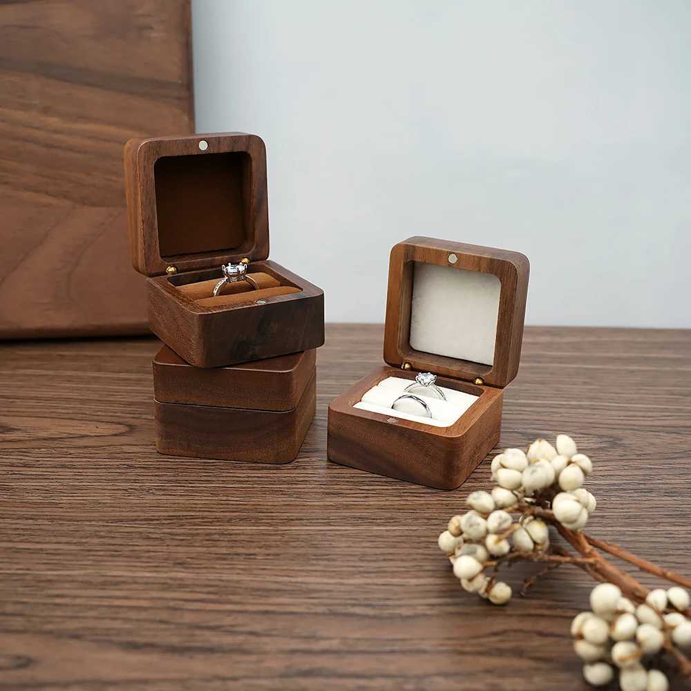 Sieradenboxen houten sieradendoos trouwring doos oorrang doos sieraden organisator doos luxe sieraden cadeaubakje armband verpakking doos
