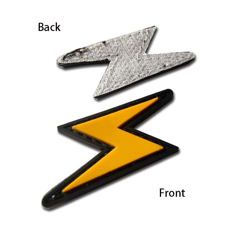 5.5 * 3,5 cm / 3d PVC Caoutchouc Hook Loop Patch Stickers Badges brillent dans les patchs tactiques militaires sombres pour sac à dos, chapeau