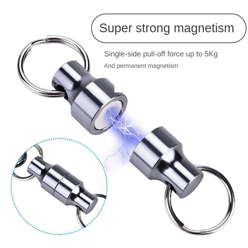 New Carp Fishing Magnetic Tool Release Holder Fly Fishing Retractor Net Release Clip With Keychain Carabiner Fishing Clip Pesca