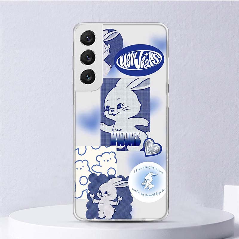 NEWS JEANS KPOP Case soft Samsung Galaxy M12 M21 M30S M31 M32 M51 M52 Copertina del telefono Nota 8 9 10 + 20 Ultra J4 J6 Plus J8 CAPA