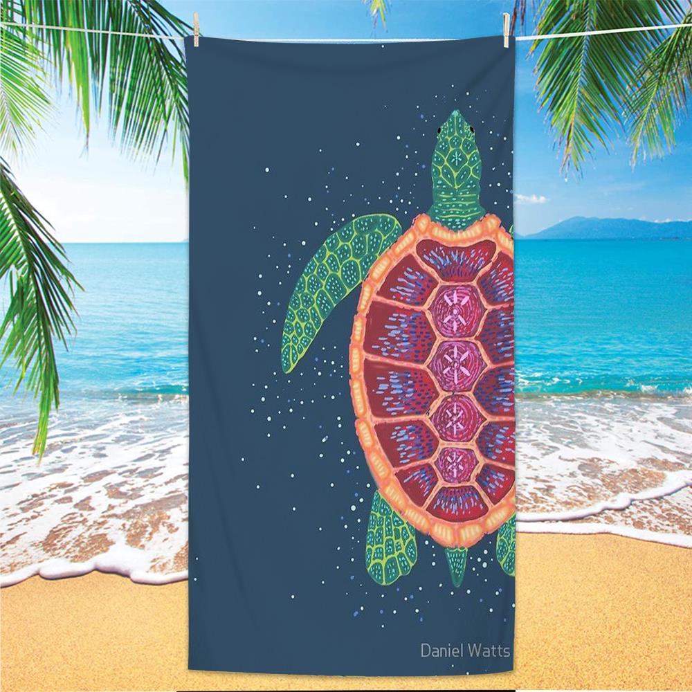 Toallas de baño de microfibra rápida de arena plantas tropicales toallas de natación portátiles de toallas portátiles de playa cubierta de playa