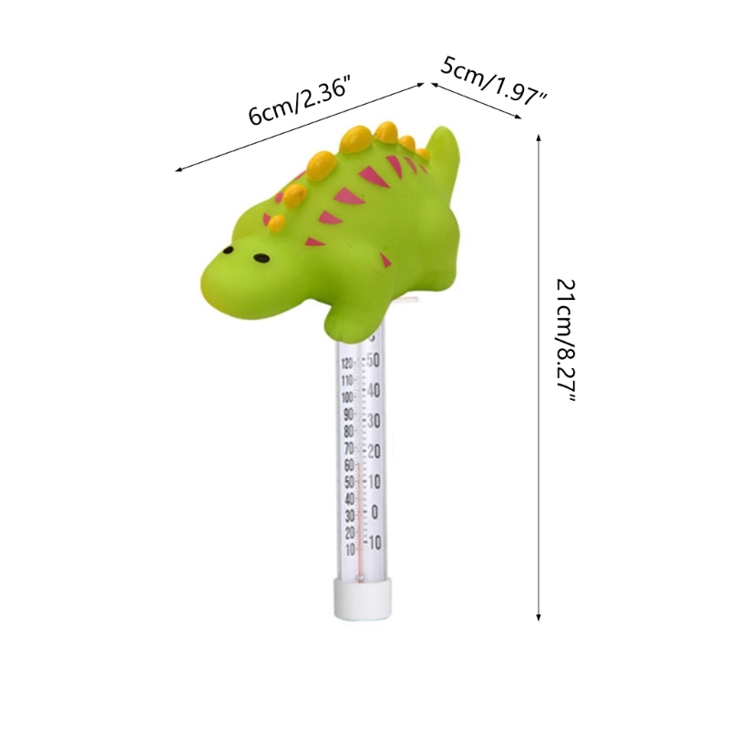 448B drijvende zwembad thermometer dinosaurus gemakkelijk lees voor watertemperatuur met touw voor buitenzwembaden van buitenzwembaden