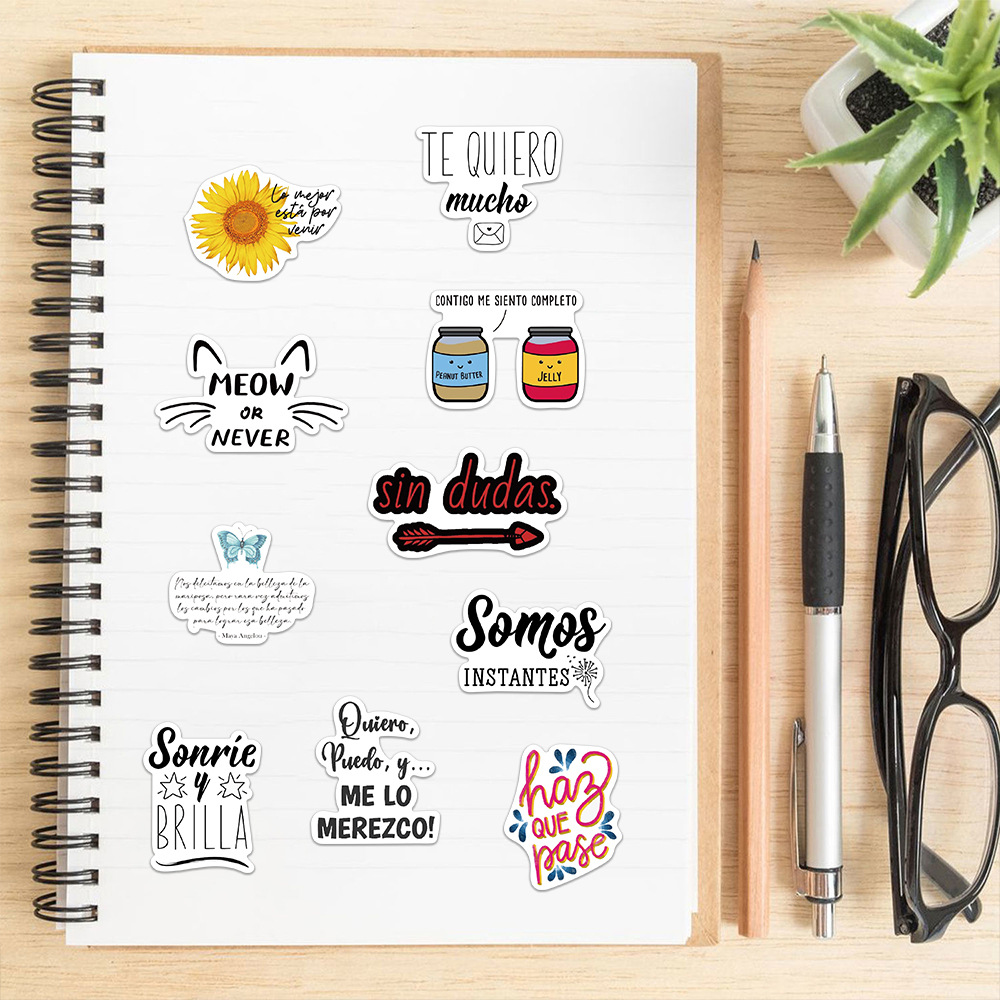 10/Espanos adesivos inspiradores de frases motivacionais citações de vida decalques laptop diy scrapbooking scrapbooking adesivos brinquedos brinquedos brinquedo