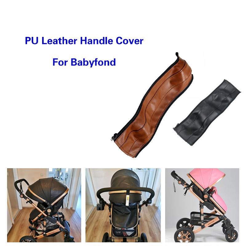 Stroller PU Leather Handle Covers For Babyfond Pram Bar Sleeve Case Protective Armrest Cover Stroller Accessories