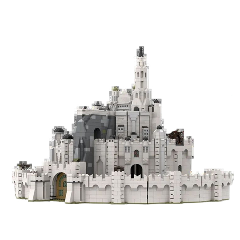 Ring Movie Series The White City Moc Building Block Castle Model Assembly Bricks Toy for Children Gift MOC-104144