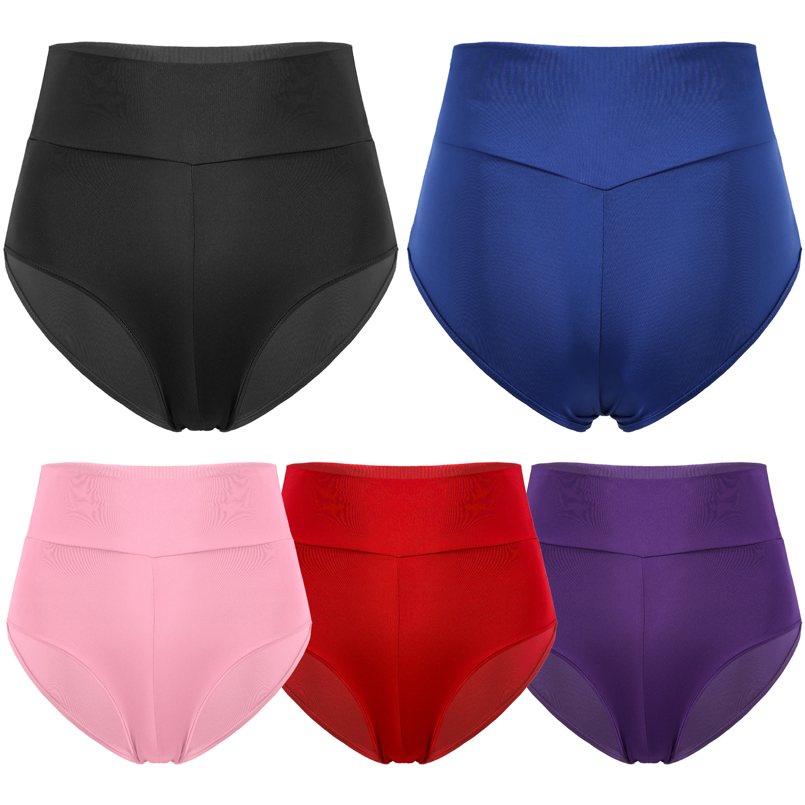 Femmes PALIES Couleur solide Cheer Booty Dance Shorts Girls High Waist Gym Yoga Jogging Workout Bottoms Shorts Underpants