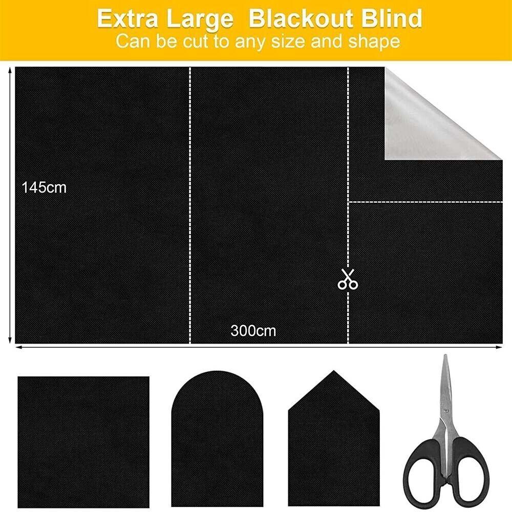 1/2/3 mètre Bloc UV réglable Curtain temporaire Couteille pépinière de la nuance de nuance Blackout Blind Blind Travel Window