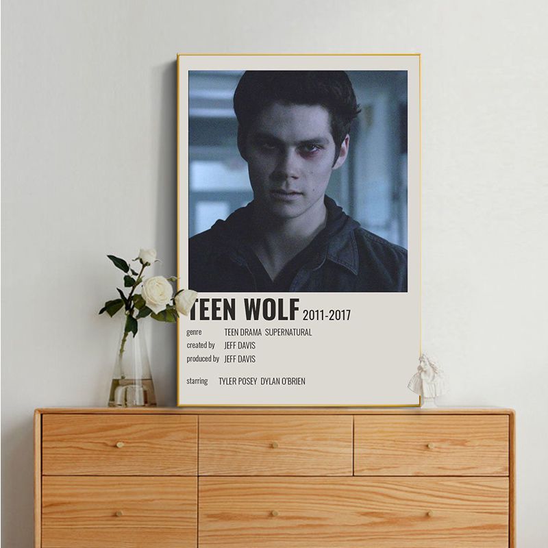 Teen Wolf Movie Classic Anime Poster Retro Kraft Paper Sticker Diy Room Bar Cafe Stickers Wall Painting