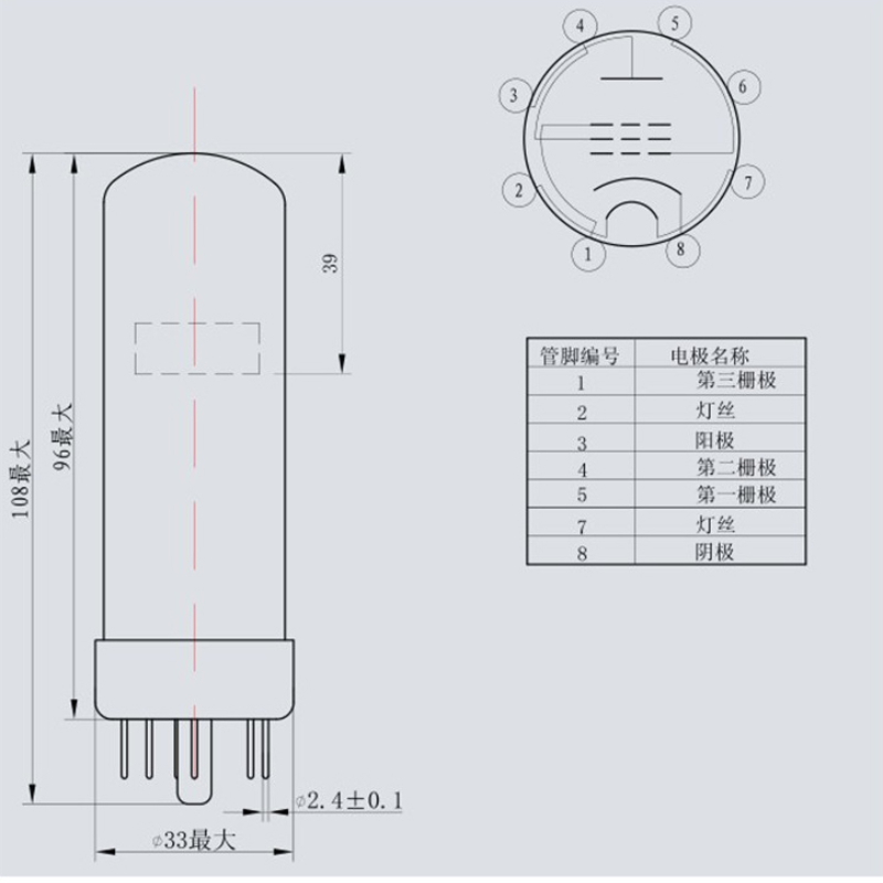 Shuguang Re-Ergraving EL34M Vakuumrör Uppgradering EL34 EL34A EL34B 6CA7 Tube Valve Matchning Förstärkare Hög Fidelity Matched Quad