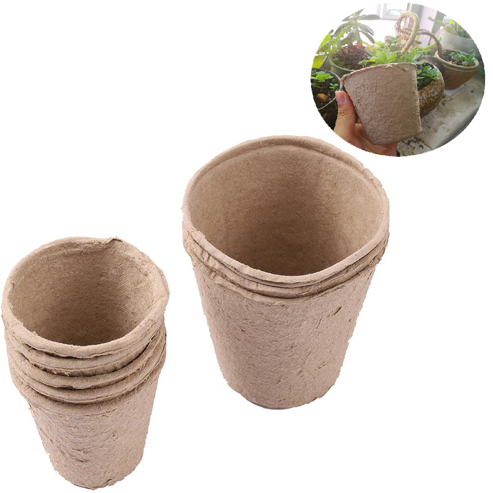 biodegradable vasos de berçário redondo papel turfa mudas de vegetais de vegeta