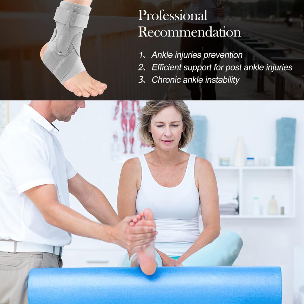 Ankle Sprain Brace Support for Men Women Ankle Sprains Protector Stabilizer Achilles Tendonitis Sport Pain Relief Foot Guard