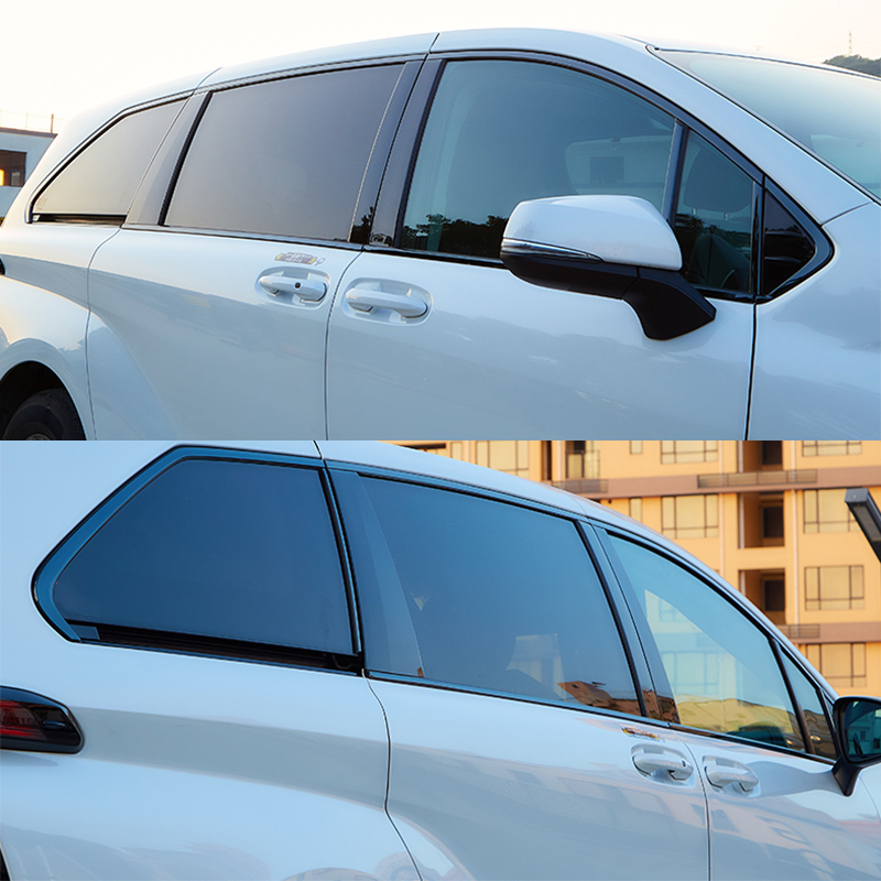 Accessoires de voiture pour Toyota Sienna 2021 2022 2023 ABS BLOSSY NOIR EXTÉRIEUR DE MOULION EXTÉRIE