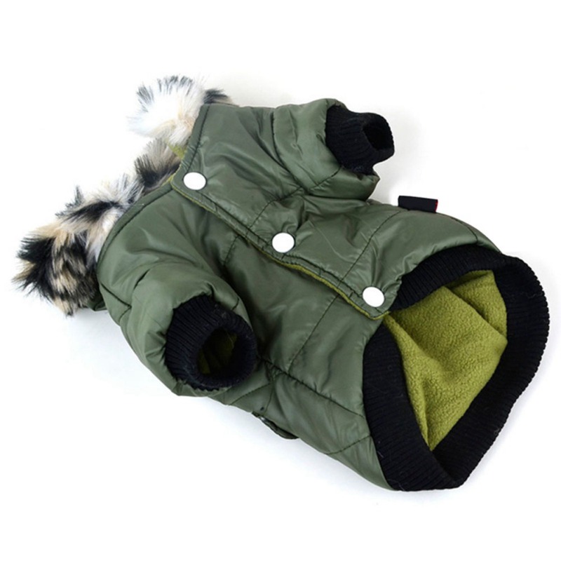 Abiti cani invernali Caldo ad addensamento giacca cappotto cagnolini con cappuccio animali domestici piccoli cani medium Yorkie francese bulldog