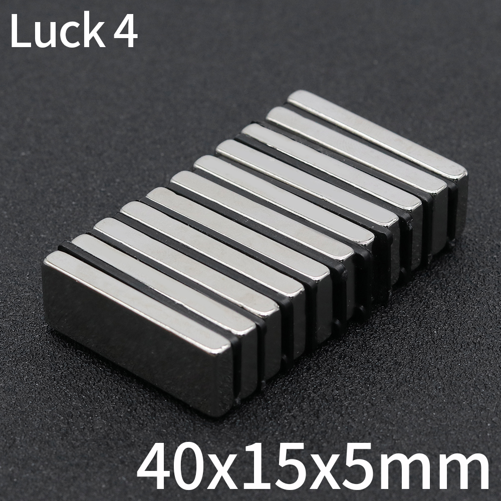 1/2/5/Blockmagnet 40x15x5 Neodym Magnet N35 40 mm x 15 mm x 5 mm permanent ndfeb super stark starke Magnete