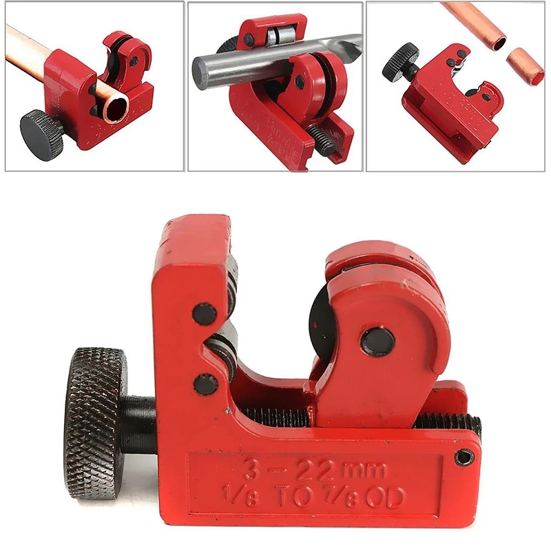 3-22/3-16 mm Mini Alloy Steel Pipe Tubing Cutter 1/8" To 5/8" OD Copper Brass Aluminum Cutting Tool HOT