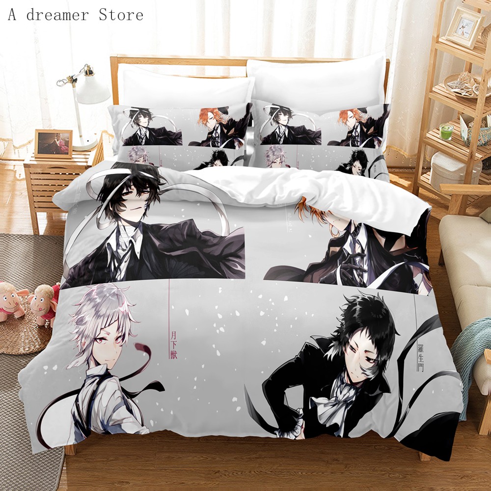 Bungo Stray Dogs Nakahara Chuuya sängkläder Set singel Twin Full Queen King Size Bed Set Anime Däcke Cover Pudow Case for Kids Gift