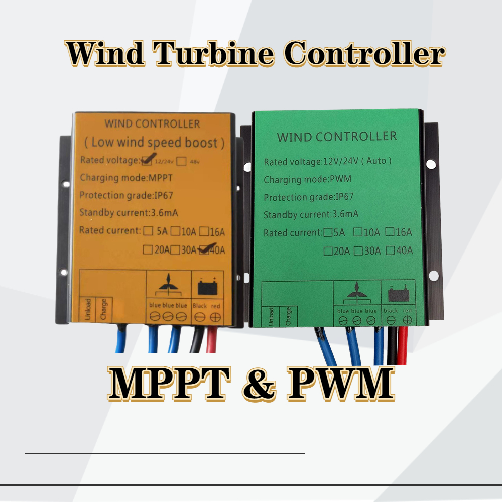 2000W Energy Free 20A 30A 12V / 24V 48V MPPT PWM Contrôleur de charge de vent pour le générateur d'éolien