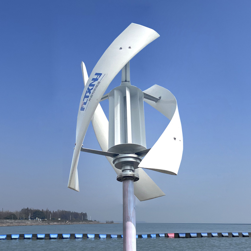 5000W verticale as windturbinegenerator Complete Set 24V 48V Windmill 220V AC Output Huishouden Kit met controller -omvormer