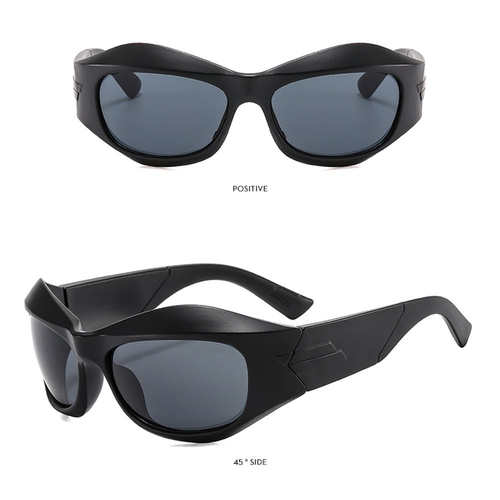 Lunettes de soleil Y2K surdimensiones épaisses sports cyclistes verres de soleil pour hommes conduisant des lunettes de soleil de rue Street Shades UV400 Eyewear 