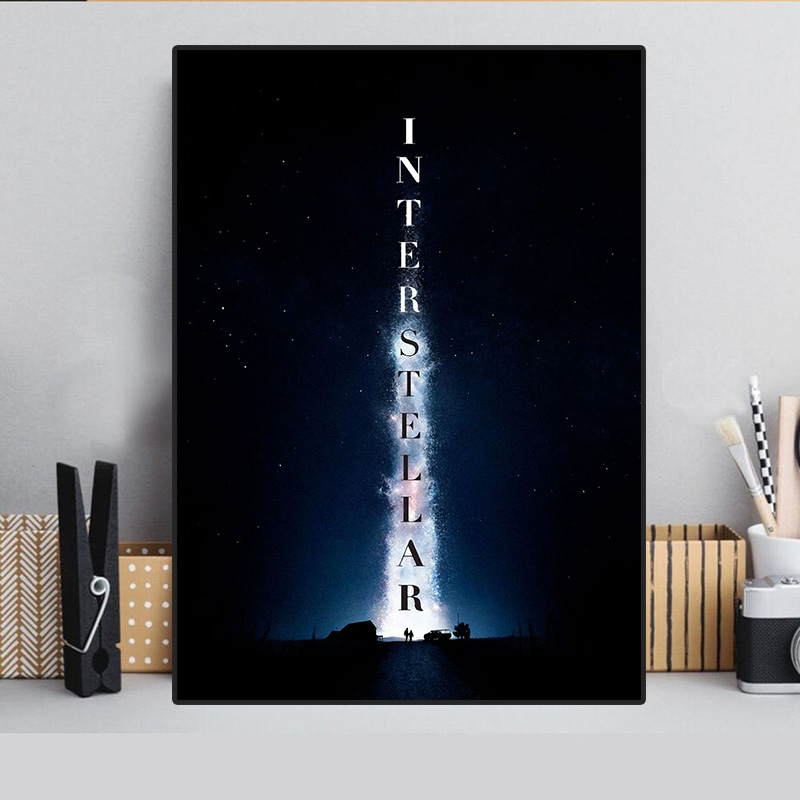 Interstellare Filmplakate und Drucke Wandkunst Bild Raum Universum Astronaut Nordic Canvas Gemälde für Schlafzimmer Wohnkultur