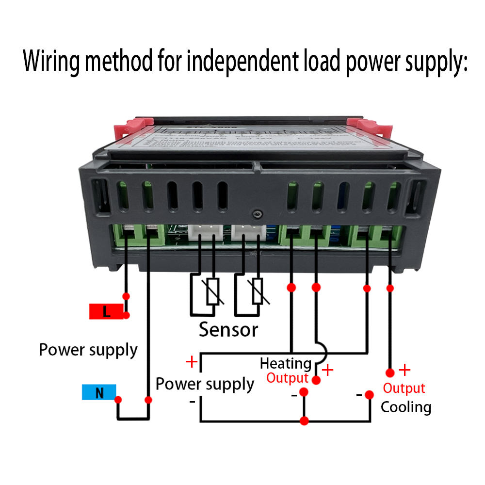 STC-3008 Podwójny cyfrowy kontroler temperatury dwa wyjście przekaźnikowe 12 V 24 V 220V termoregulator termostat podwójna sonda podgrzewacza termostat