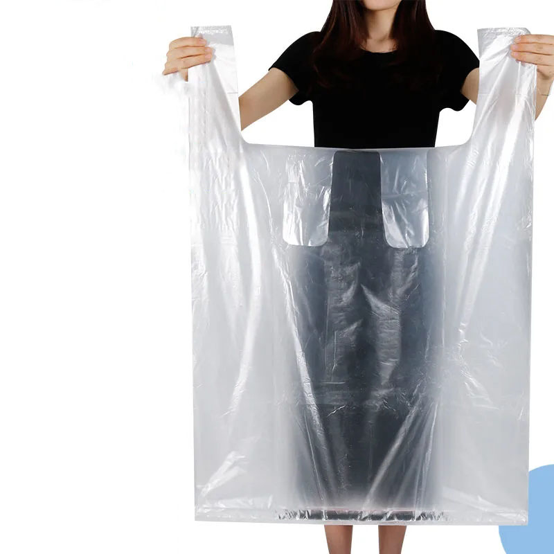 Sacchetto di plastica di plastica trasparente di grandi dimensioni trapunta la trapunta della borsa da stoccaggio a prova di polvere bianco mobile bagagli da bagagli