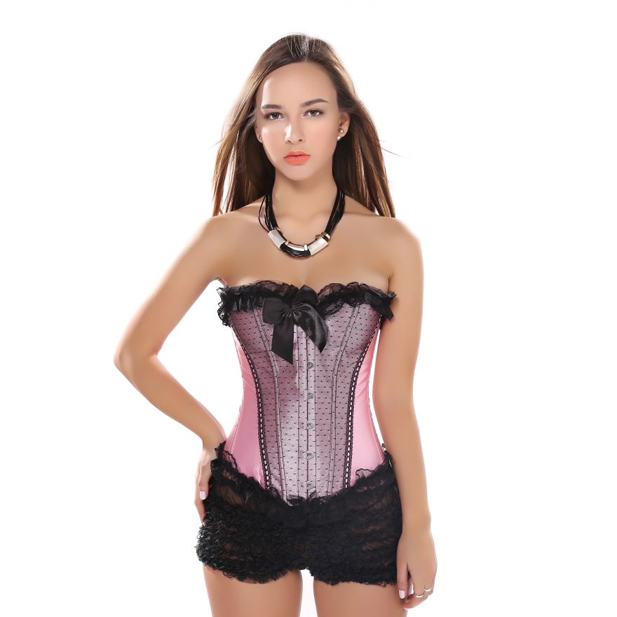 Top corset en dentelle pour femmes burlesque sexy bustier exagéré corselet plus taille corpor