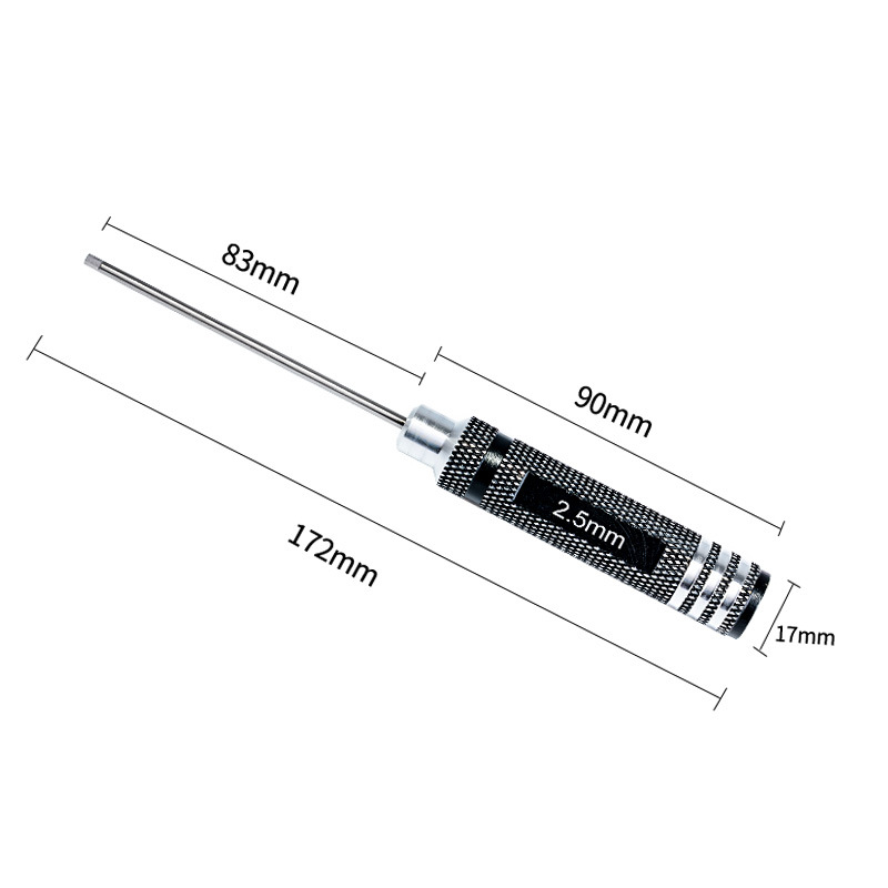 Juego de destornillador hexadecimal 1.5 mm 2.0 mm 2.5 mm 3.0 mm Llama de llave de llave de llave