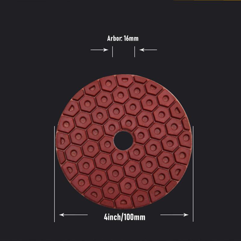 13st 4 tum 100 mm diamantpolering kuddar kit för granitsten betong marmor våt polska slipskivor sätter grit 30-3000